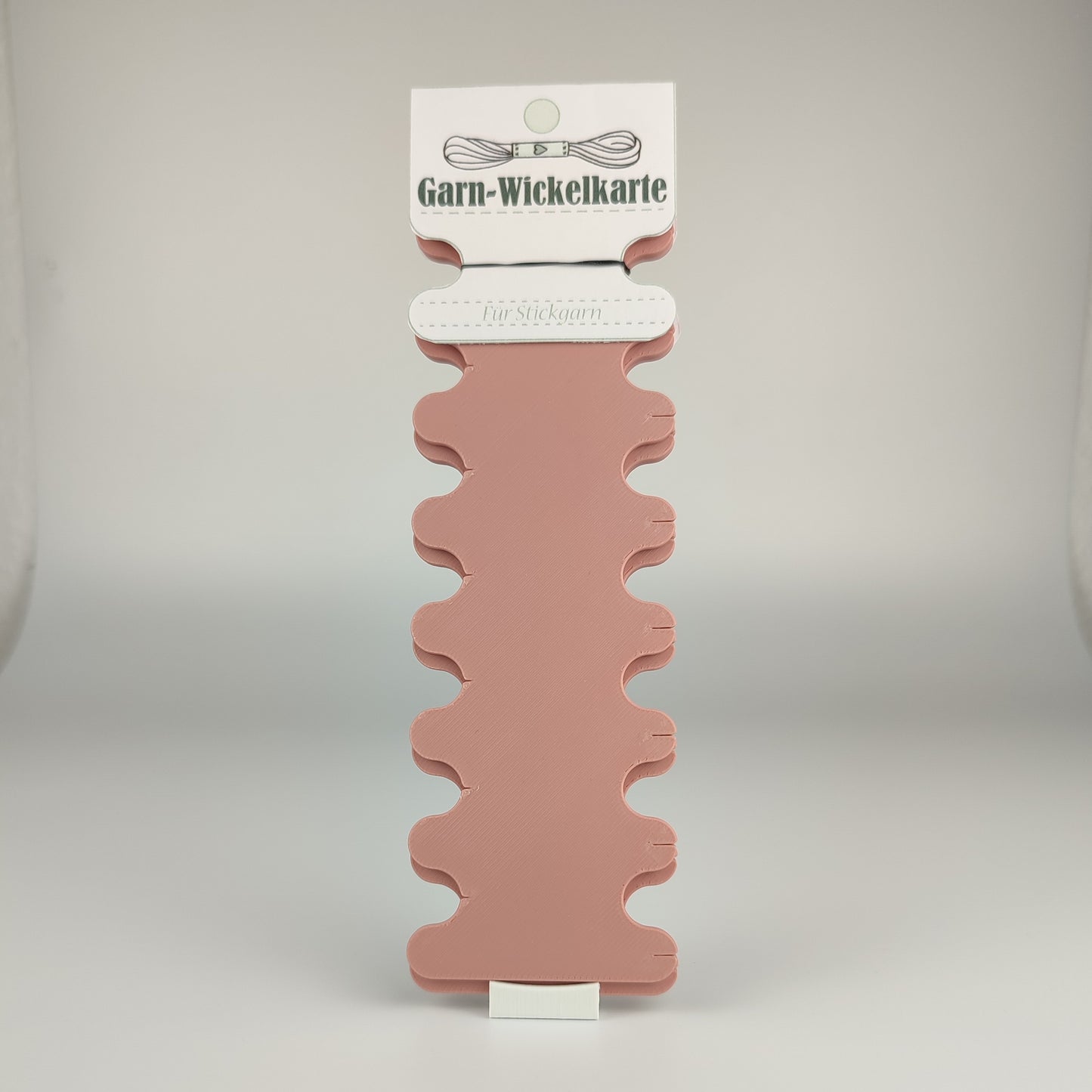 Garnwickelkarte 3er Set in der Farbe Altrosé.