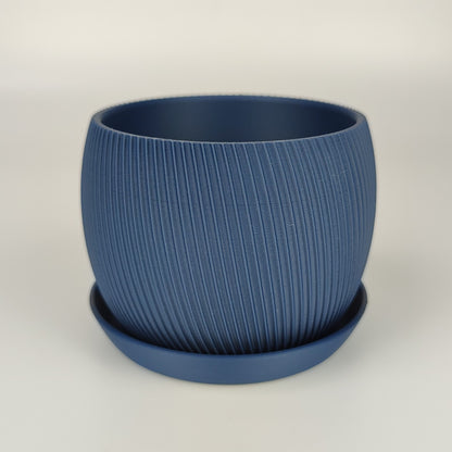 Blumentopf, Größe L, in der Farbe Navy Blau.
