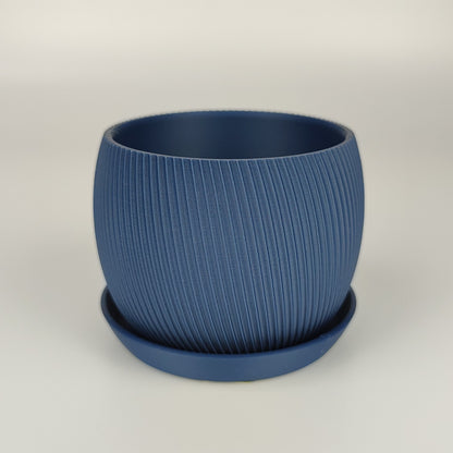 Blumentopf, Größe M, in der Farbe Navy Blau.