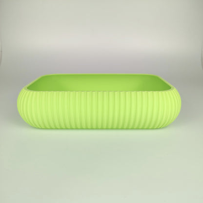 Große Dekoschale in der Farbe Apfelgrün.
