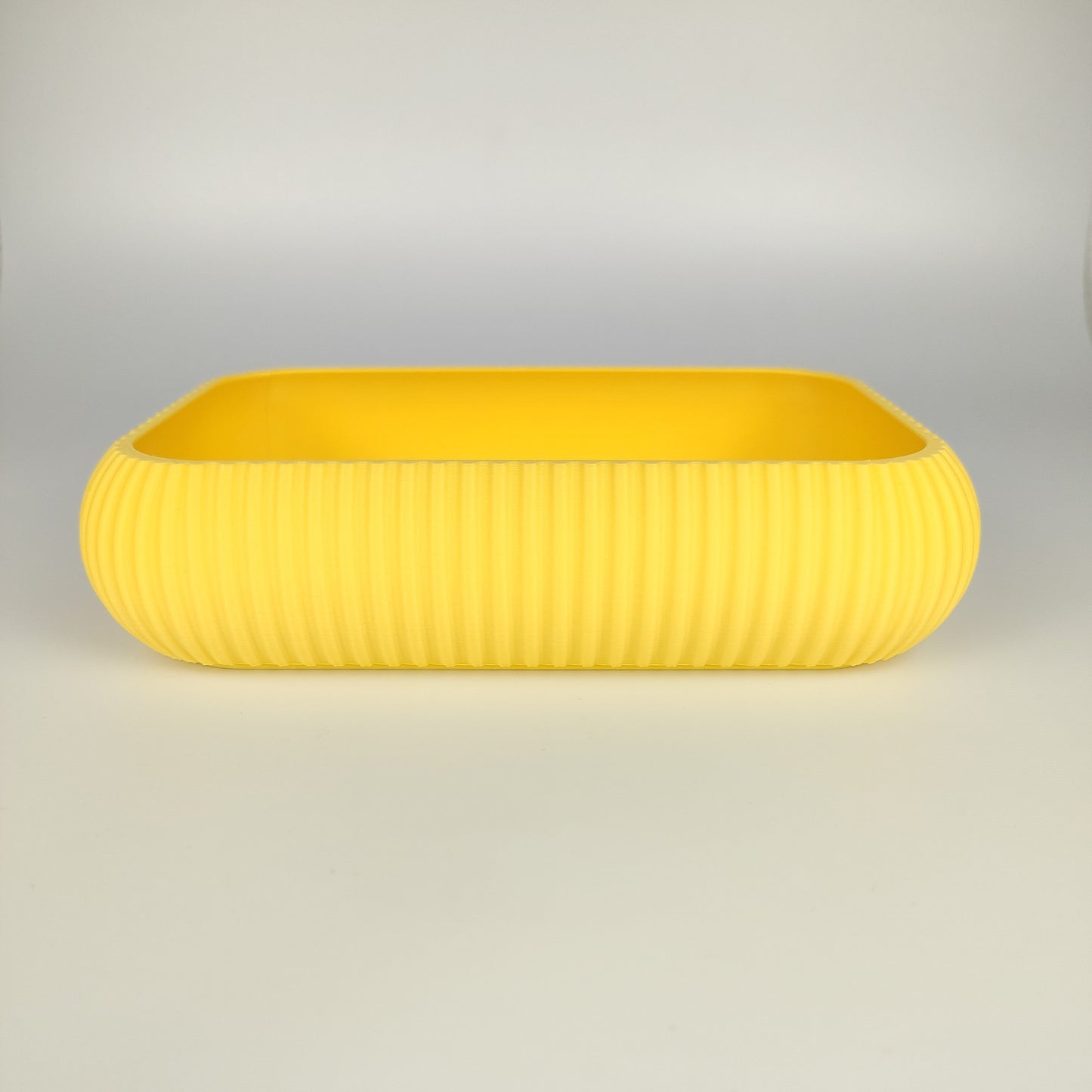 Große Dekoschale in der Farbe Zitronengelb.