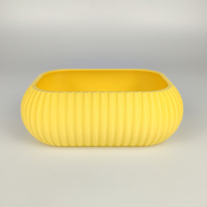 Kleine Dekoschale in der Farbe Zitronengelb.