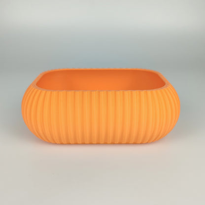 Kleine Dekoschale in der Farbe Mandarine.